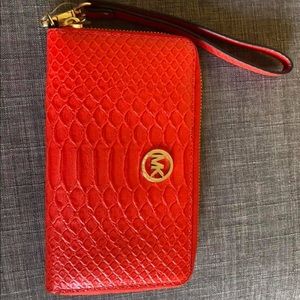 MK leather wallet / medium sized